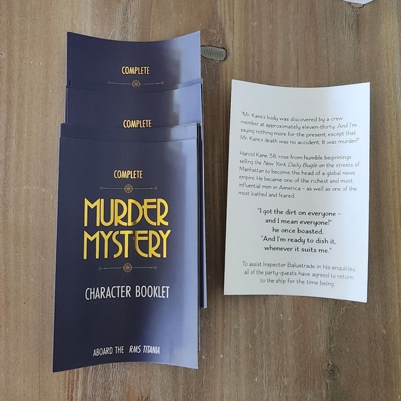 🕵️‍♀️🚢 Lagoon Games – Murder Mystery Party Game: HSS Titanic 💼 Complete game - Picture 6 of 10